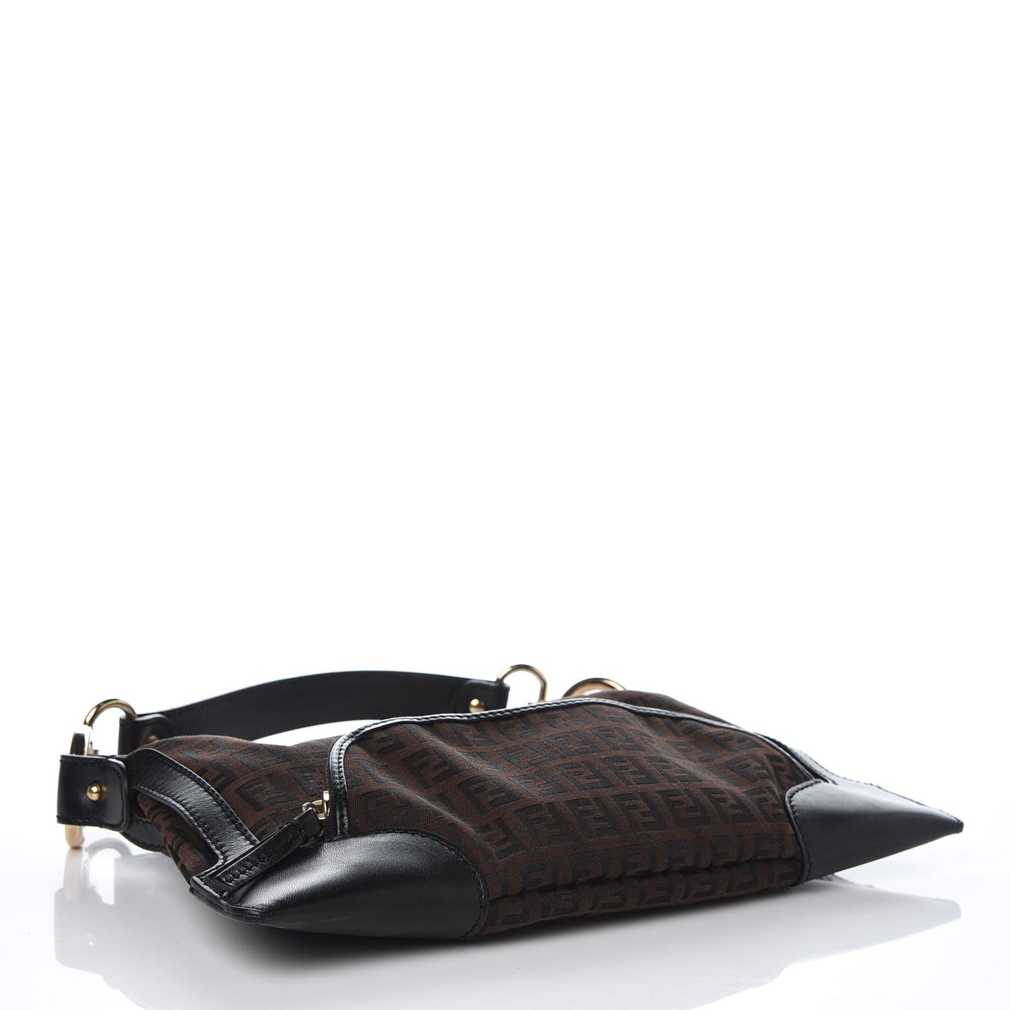Zucchino Cuoio Small Chef Pocket Shoulder Bag Black Moro