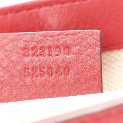 Gucci Pebbled Calfskin Small Soho Flap Crossbody Red 7 of 10