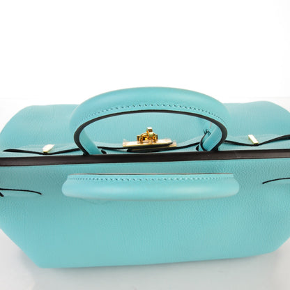 Hermes Togo Birkin 35 Bleu Atoll 11 of 29