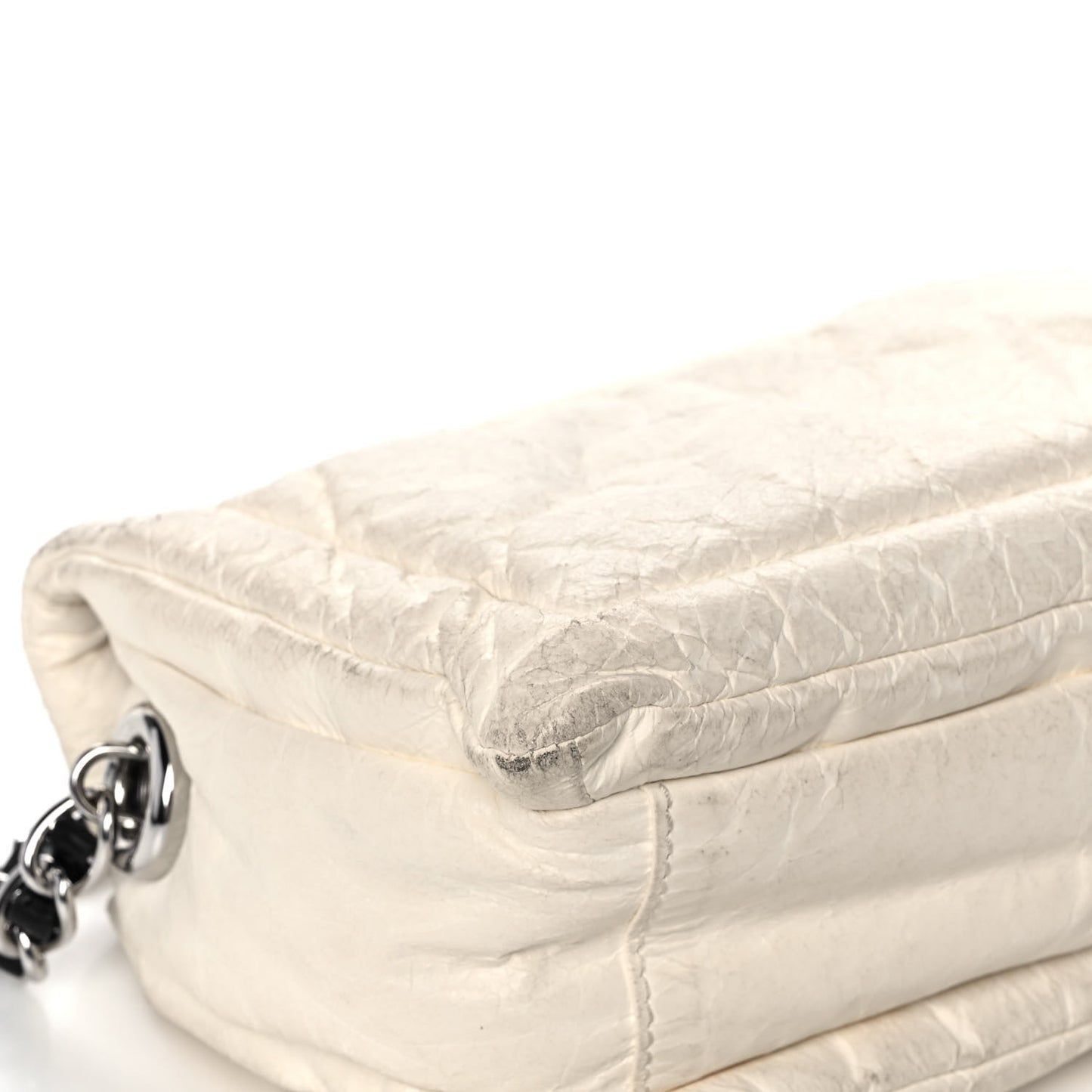 Lambskin The Pillow Bag White