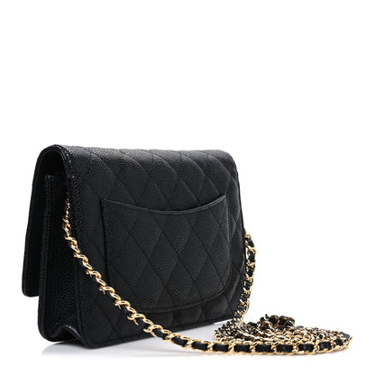 Chanel Caviar Quilted Wallet on Chain WOC Black 3 of 11