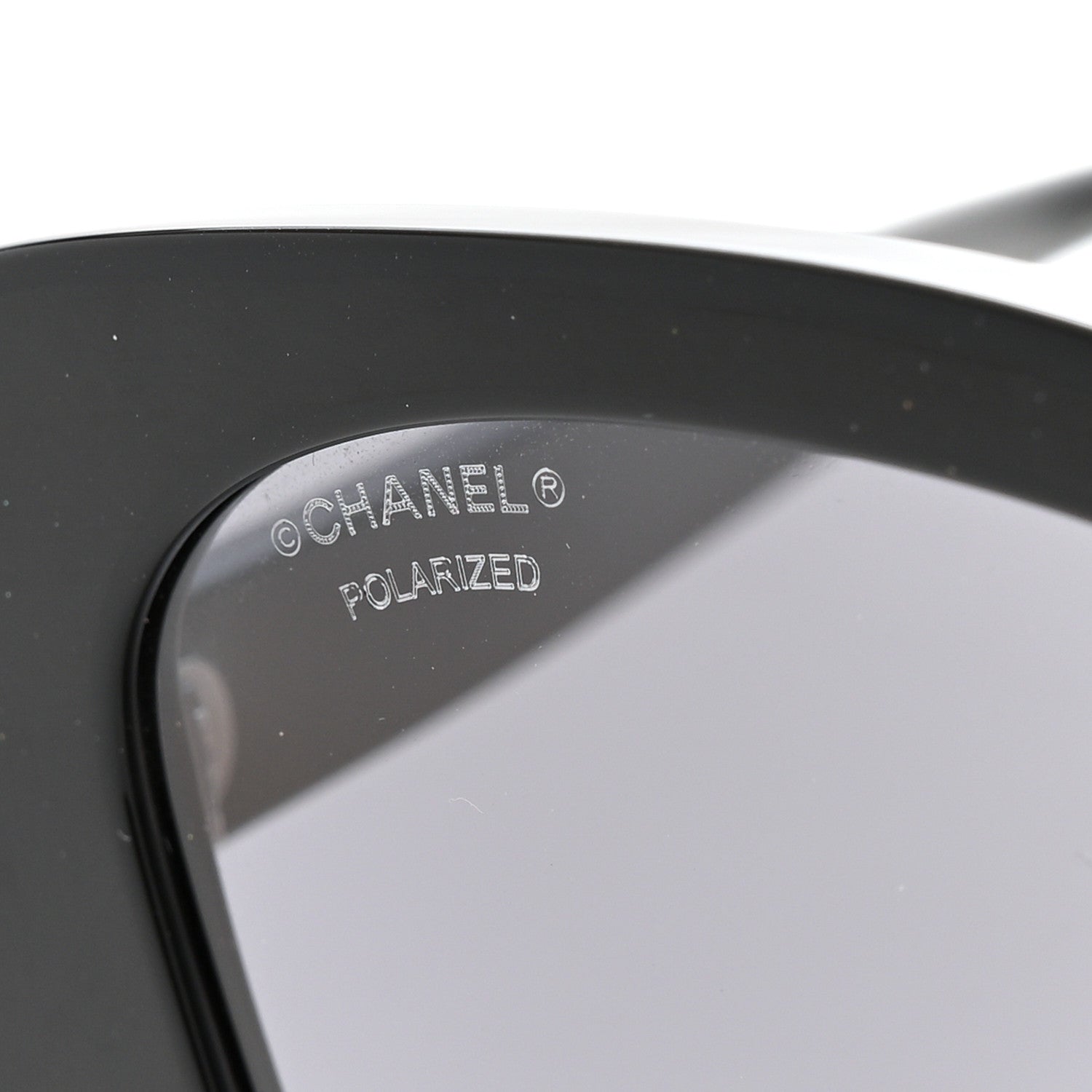 Chanel Acetate Strass Polarized Square Sunglasses 5422-B Black 7 of 8