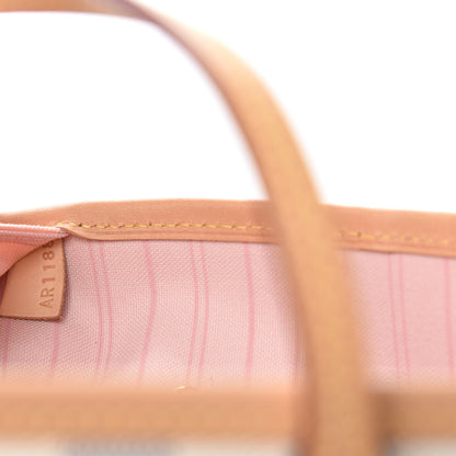 Louis Vuitton Damier Azur Neo Neverfull MM Rose Ballerine 9 of 10