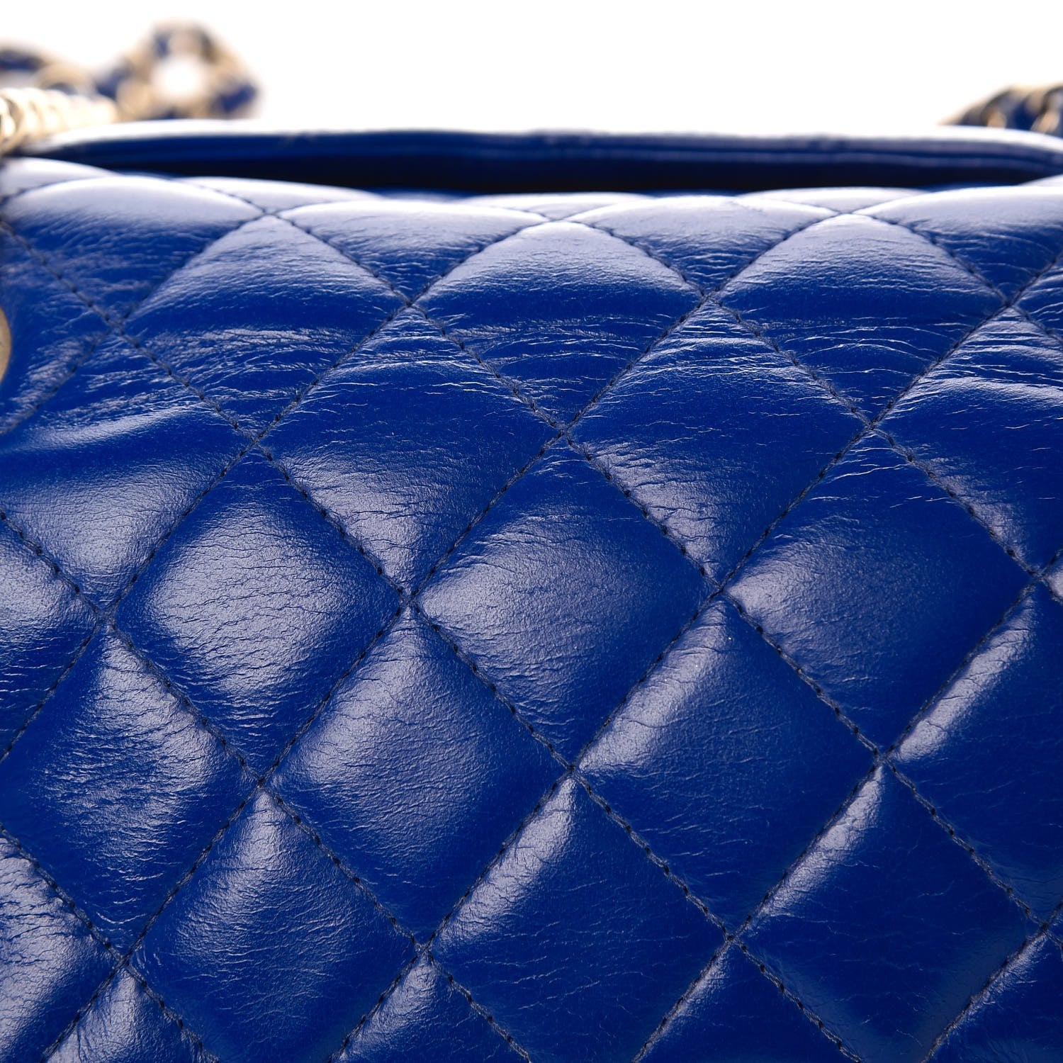 Chanel Lambskin Quilted Mini Rectangular Flap Dark Blue 8 of 9