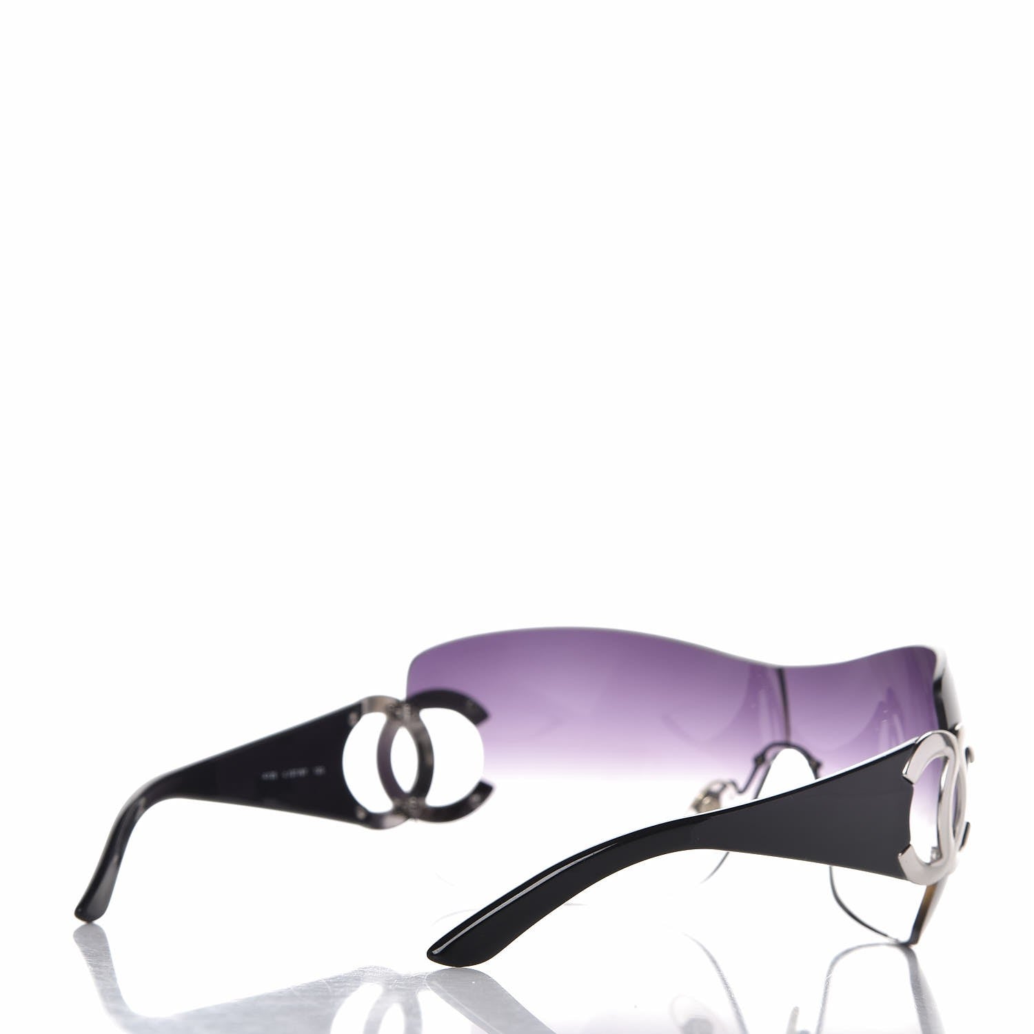 Chanel Frameless CC Logo Sunglasses 4125 Black 4 of 8