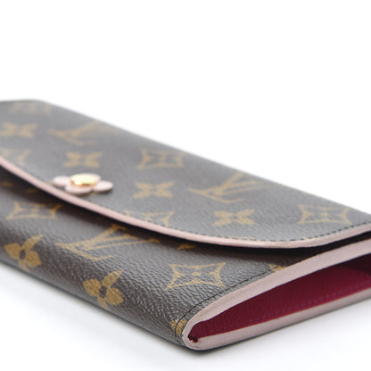 Louis Vuitton Monogram Bloom Flower Emilie Wallet 8 of 12