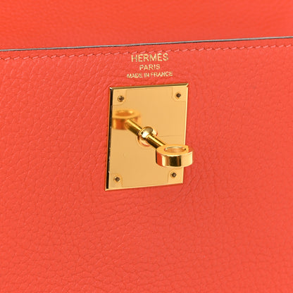 Hermes Togo Kelly Retourne 28 Rose Jaipur 6 of 12