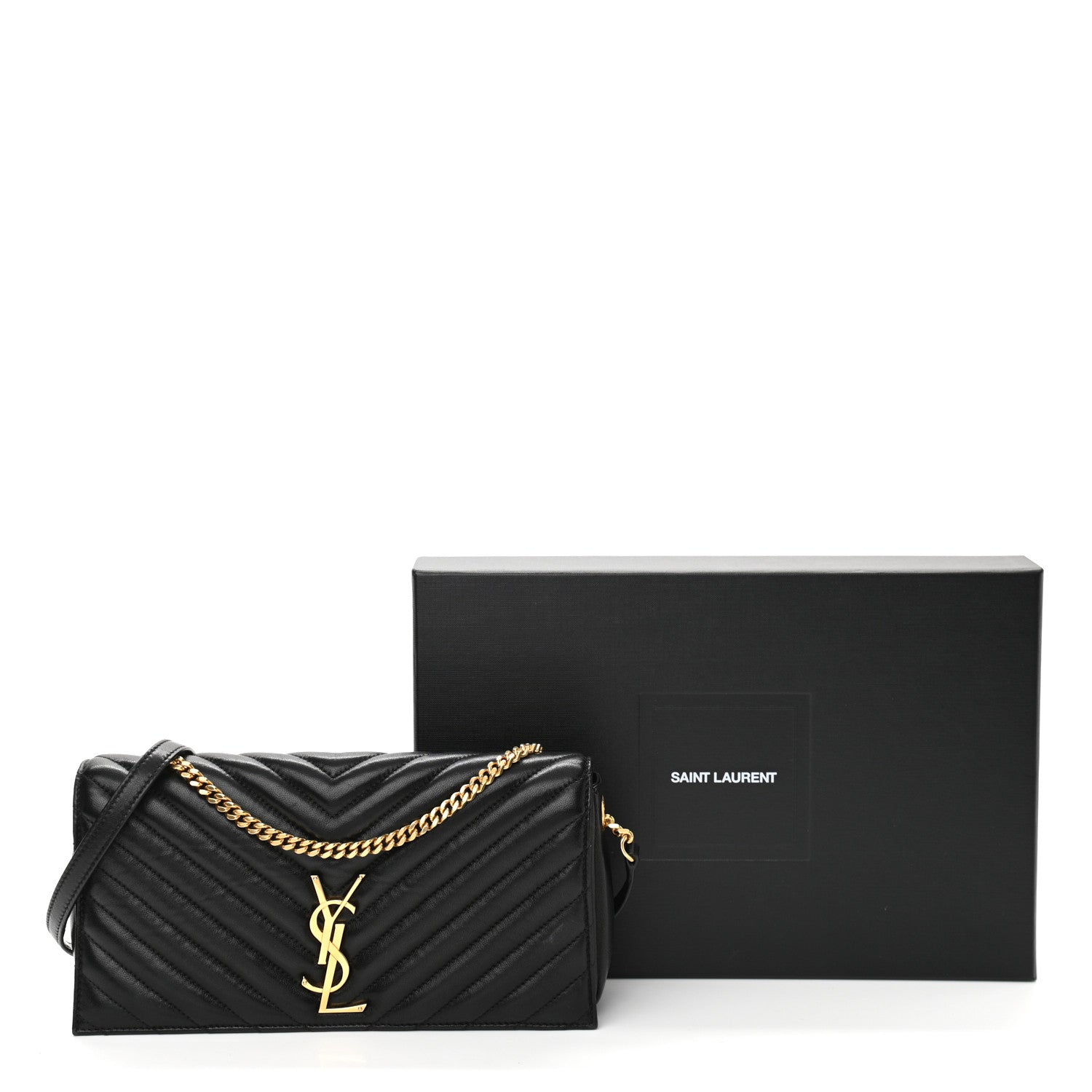 Saint Laurent Lambskin Matelasse Monogram Kate 99 Black 11 of 11