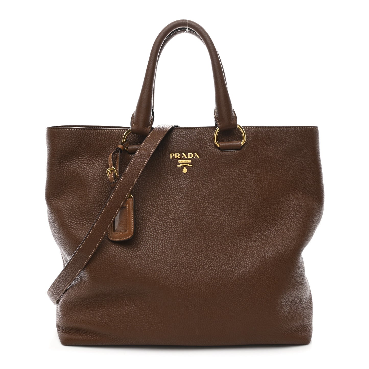Vitello Daino Shopping Tote Bruciato