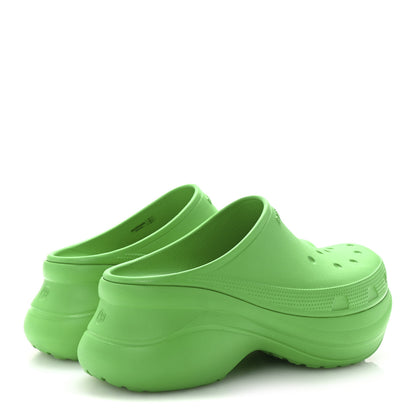 Balenciaga X CROCS Rubber Womens Mules 38 Grass Green 5 of 10