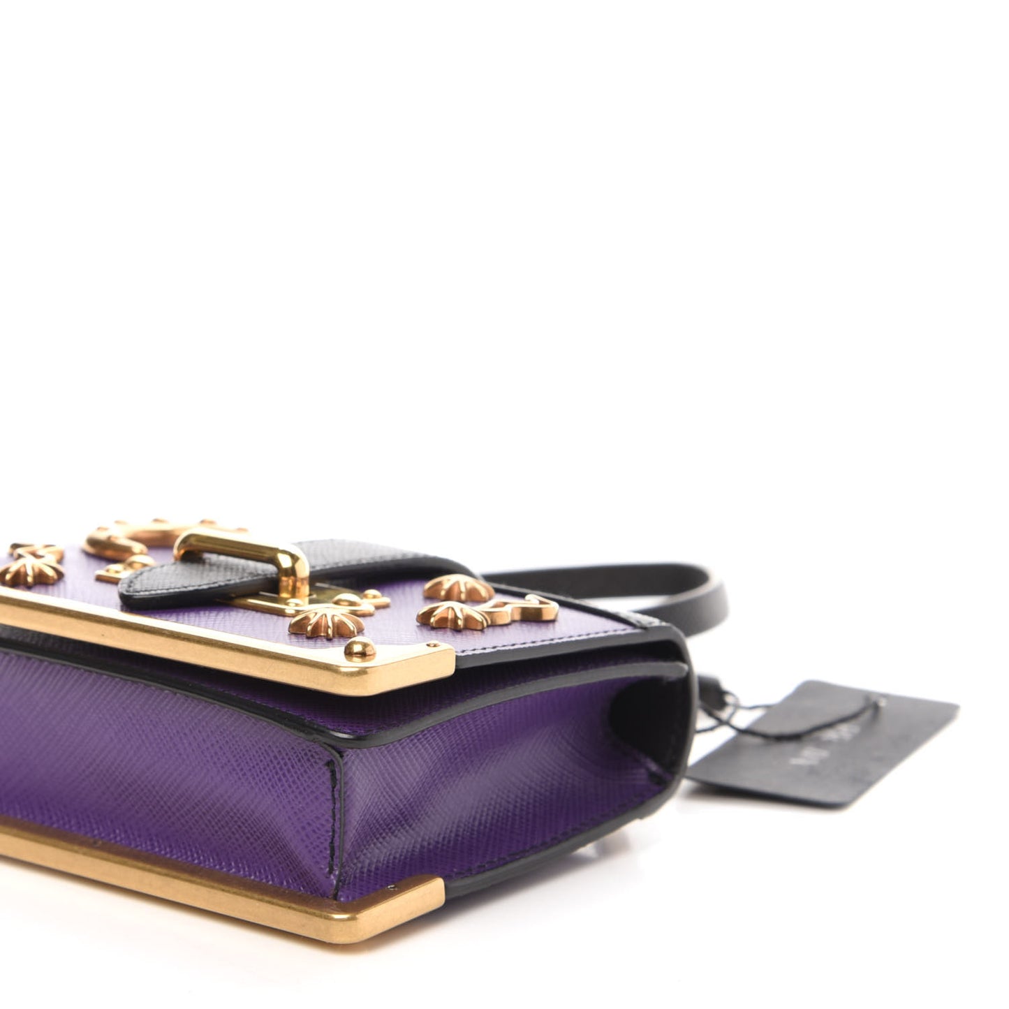 Saffiano Astrology Mini Cahier Bag Viola Black