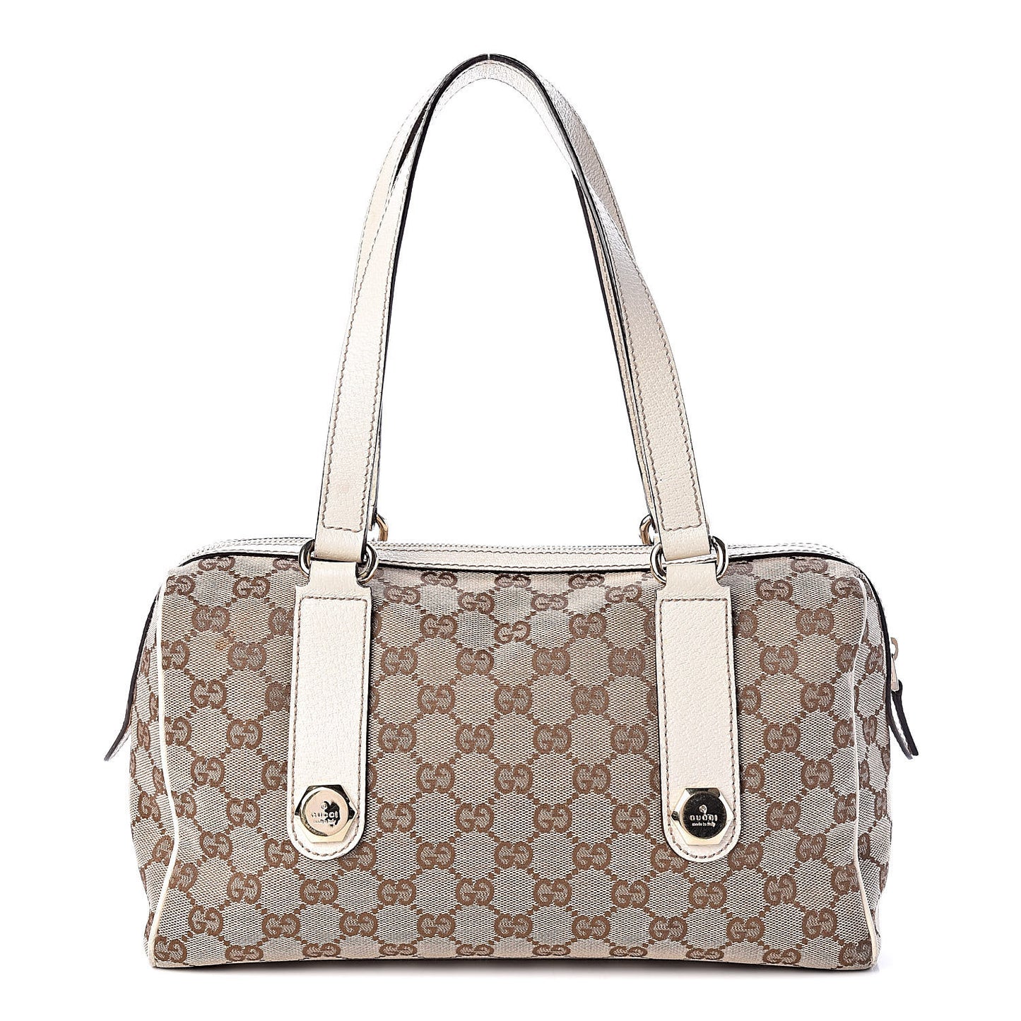 Monogram Small Charmy Boston White