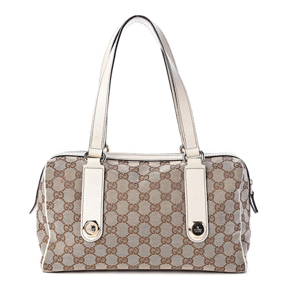 Gucci Monogram Small Charmy Boston White 1 of 10