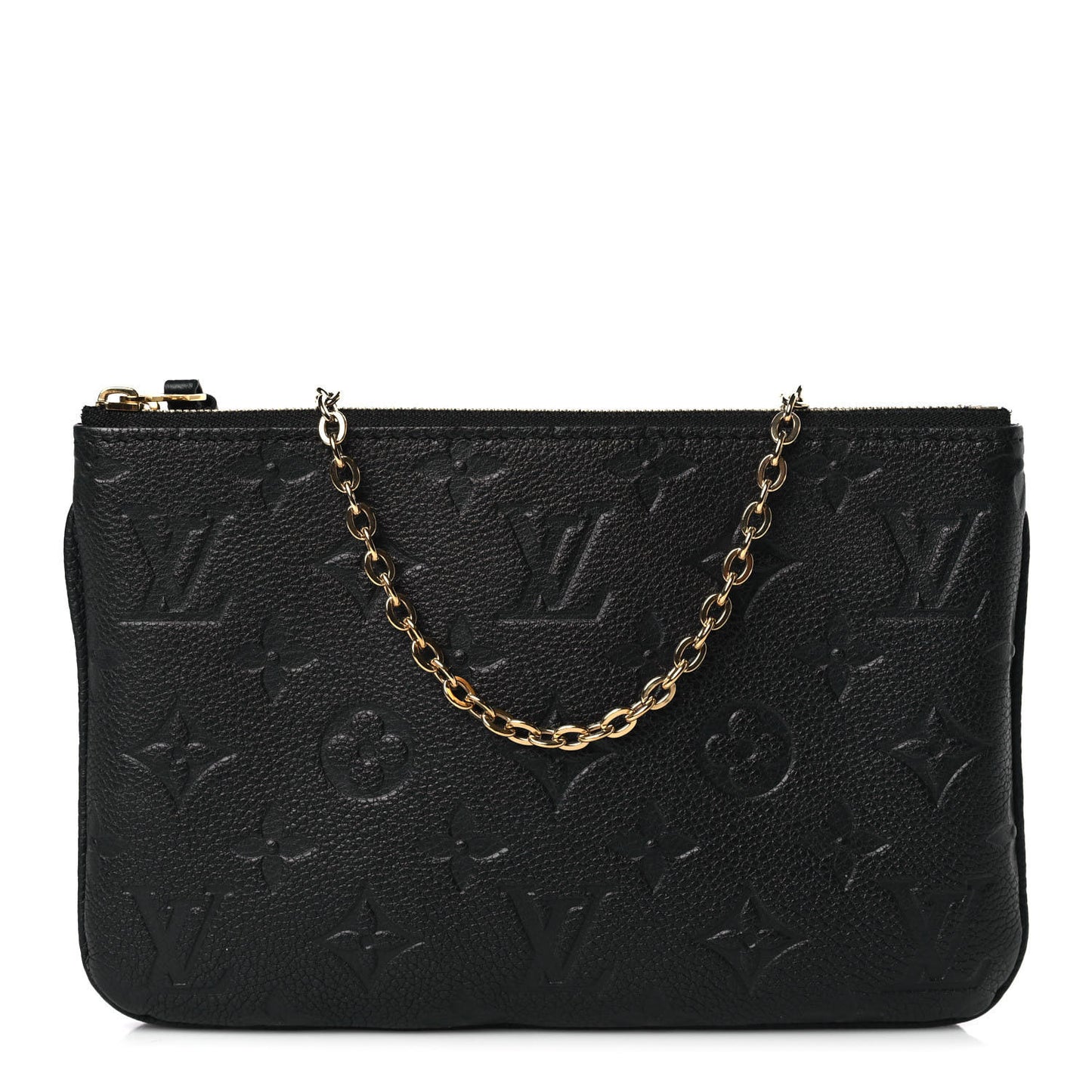 Empreinte Double Zip Pochette Black