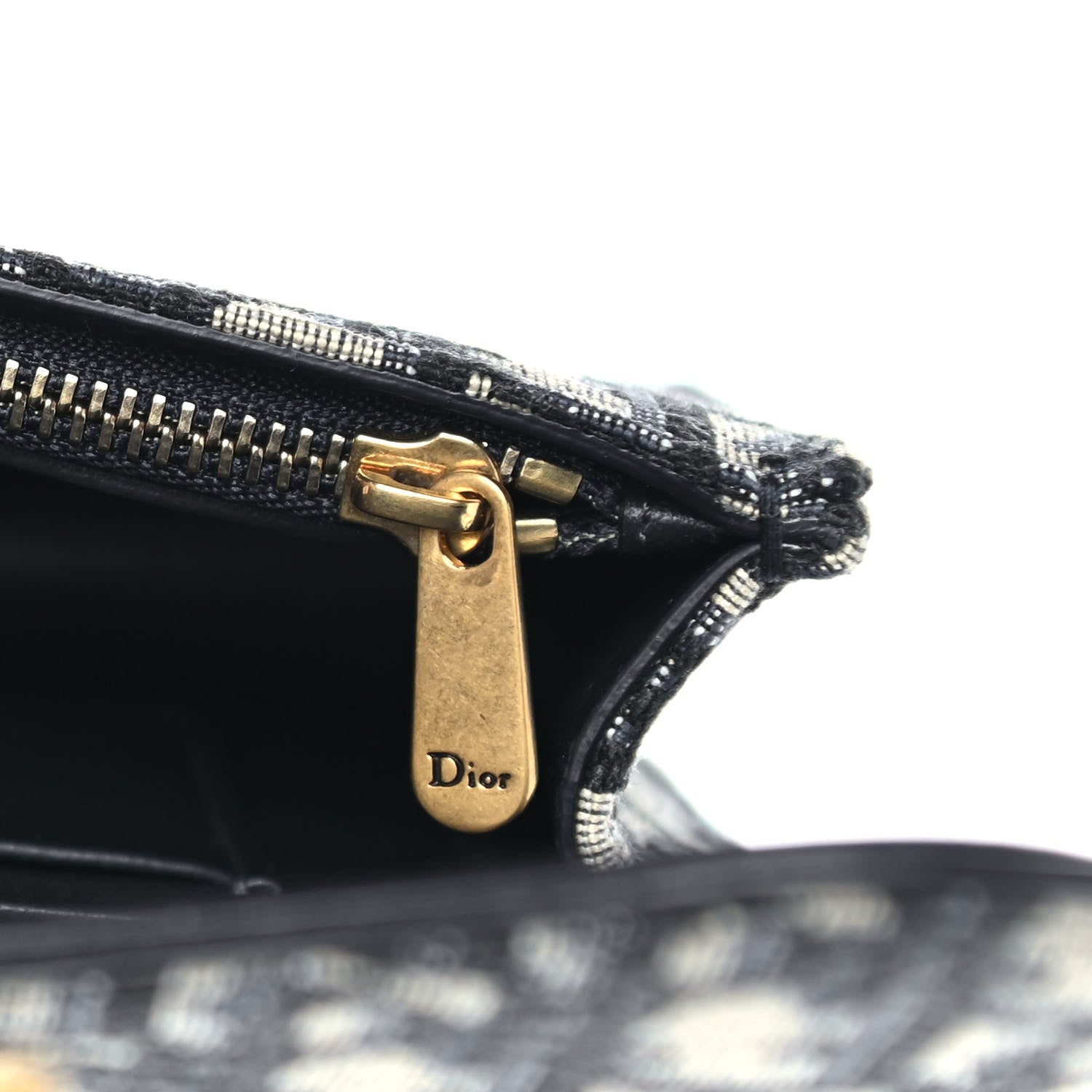 Christian Dior Oblique Saddle Belt Bag Blue 6 of 12