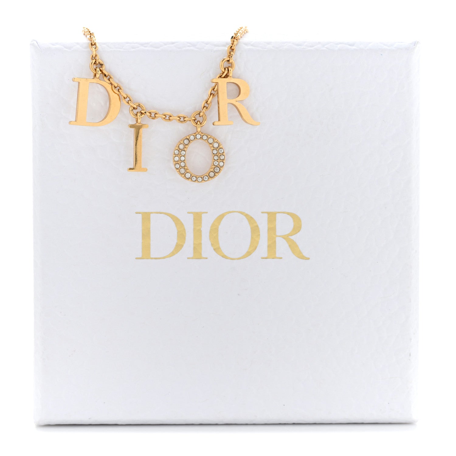 Christian Dior Crystal Dio(r)evolution Necklace Gold 7 of 7
