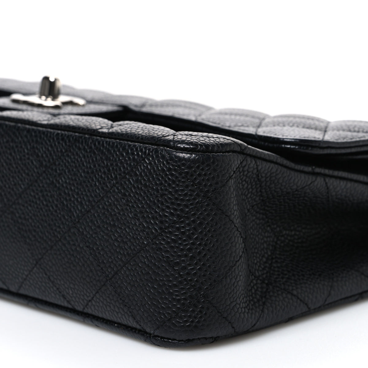 Chanel Caviar Quilted Medium Double Flap Black 10 of 11