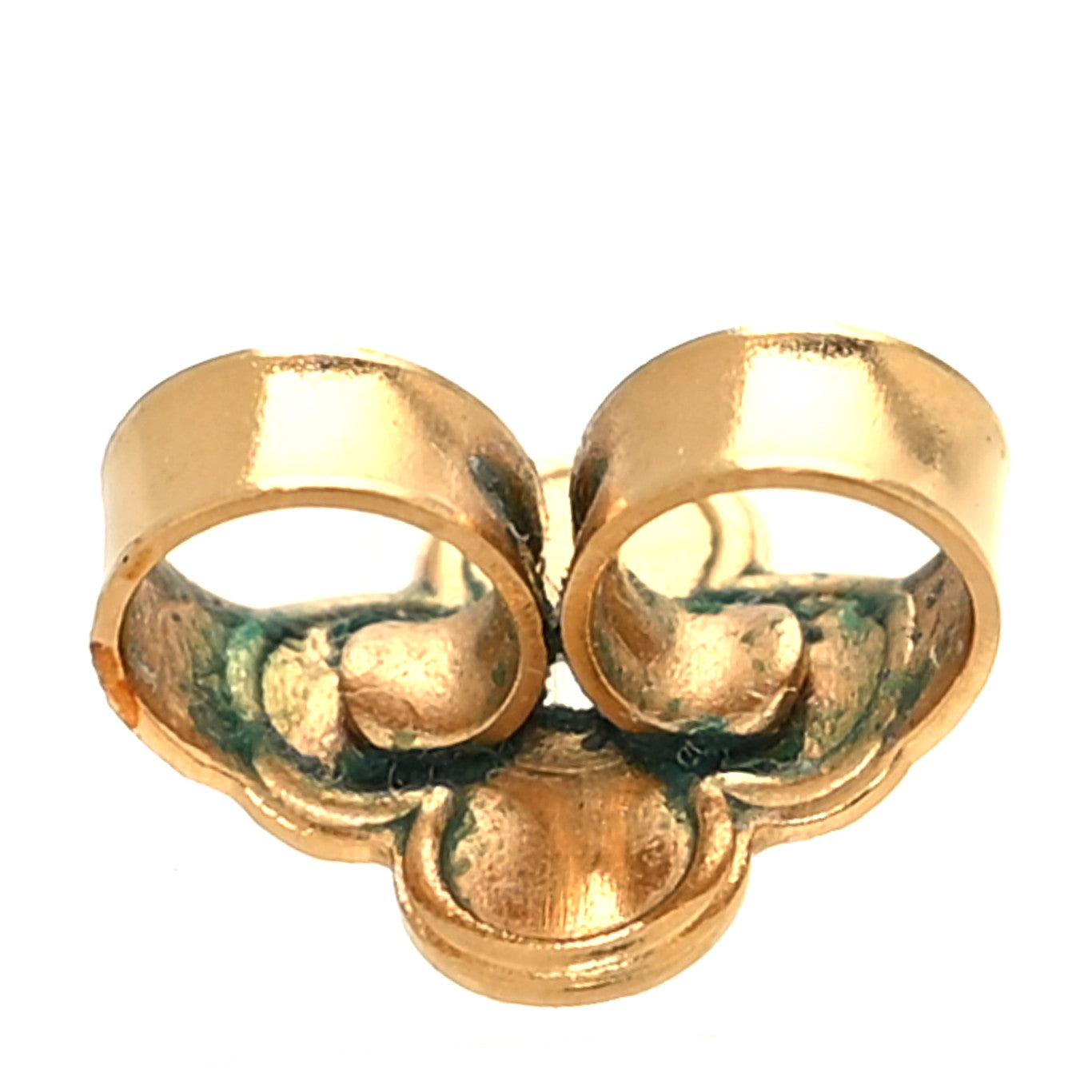 Louis Vuitton Metal Nanogram Hoop Earrings Gold 6 of 6