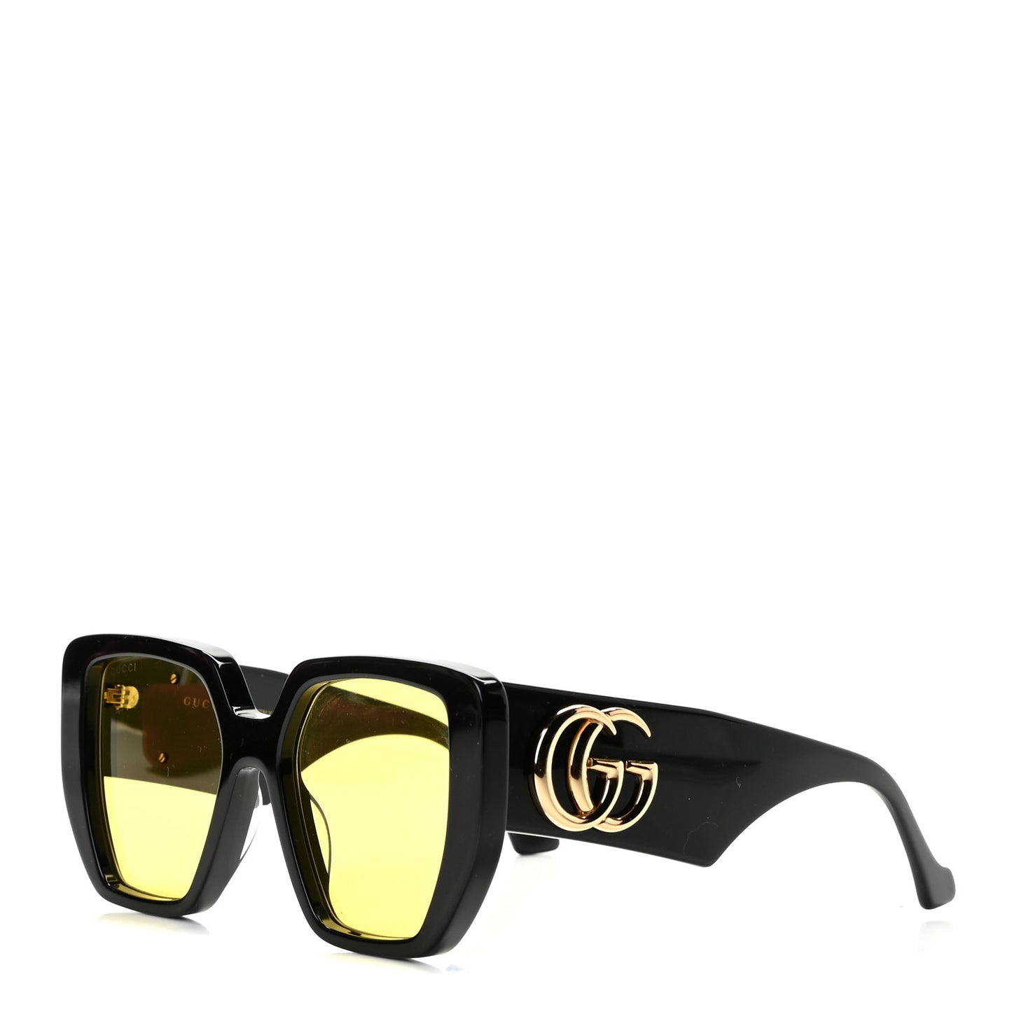 Acetate Square Frame Sunglasses GG0956S Black