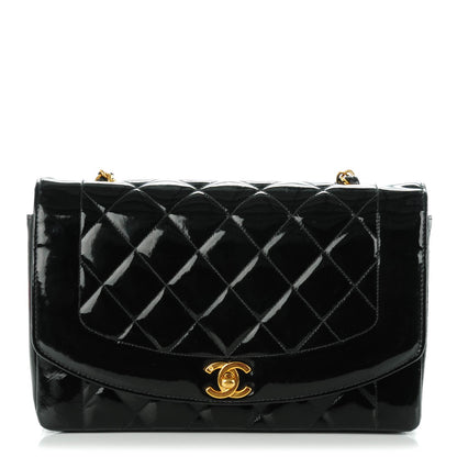 Chanel Patent Medium Single Flap Black 1 of 7