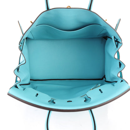Hermes Togo Birkin 35 Bleu Atoll 26 of 29