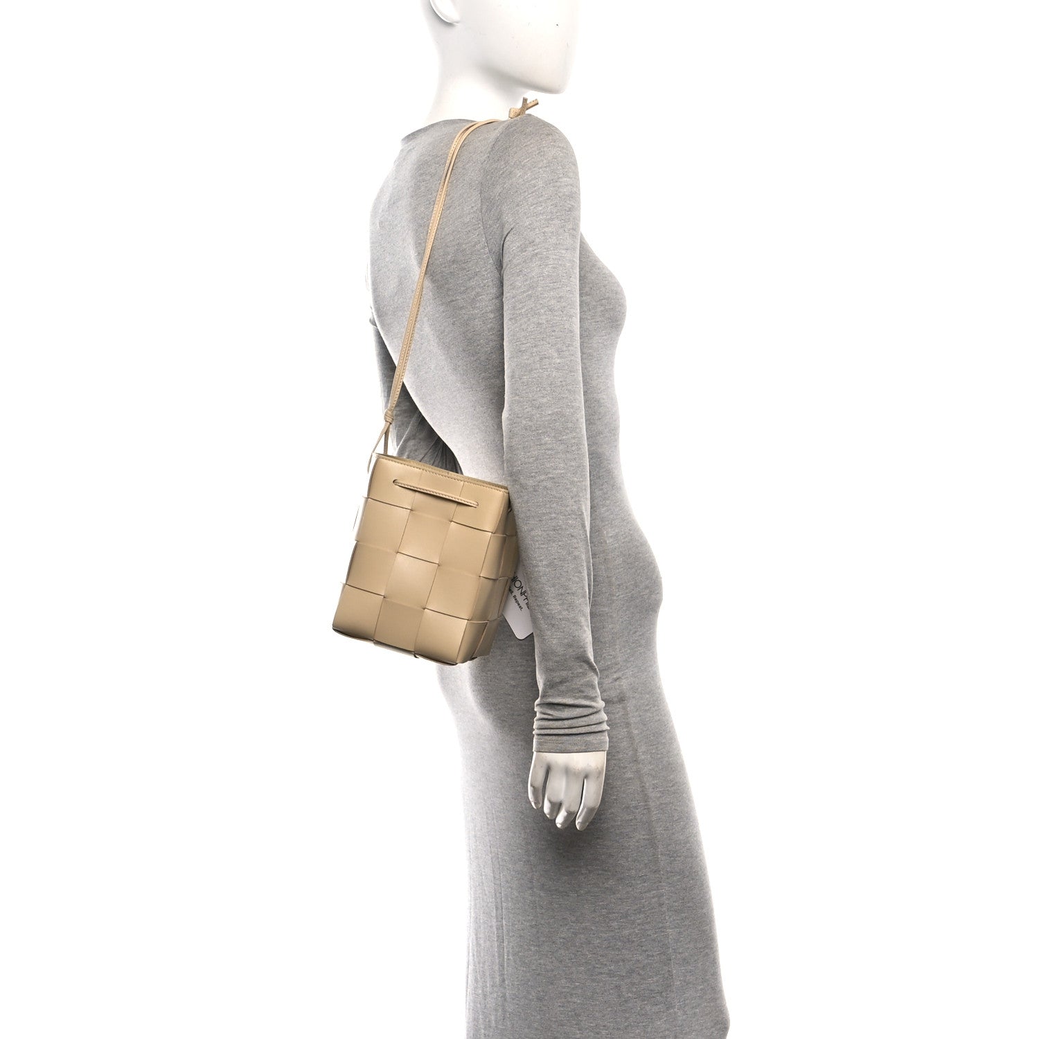 Bottega Veneta Nappa Maxi Intrecciato Small Cassette Bucket Bag Porridge 2 of 9