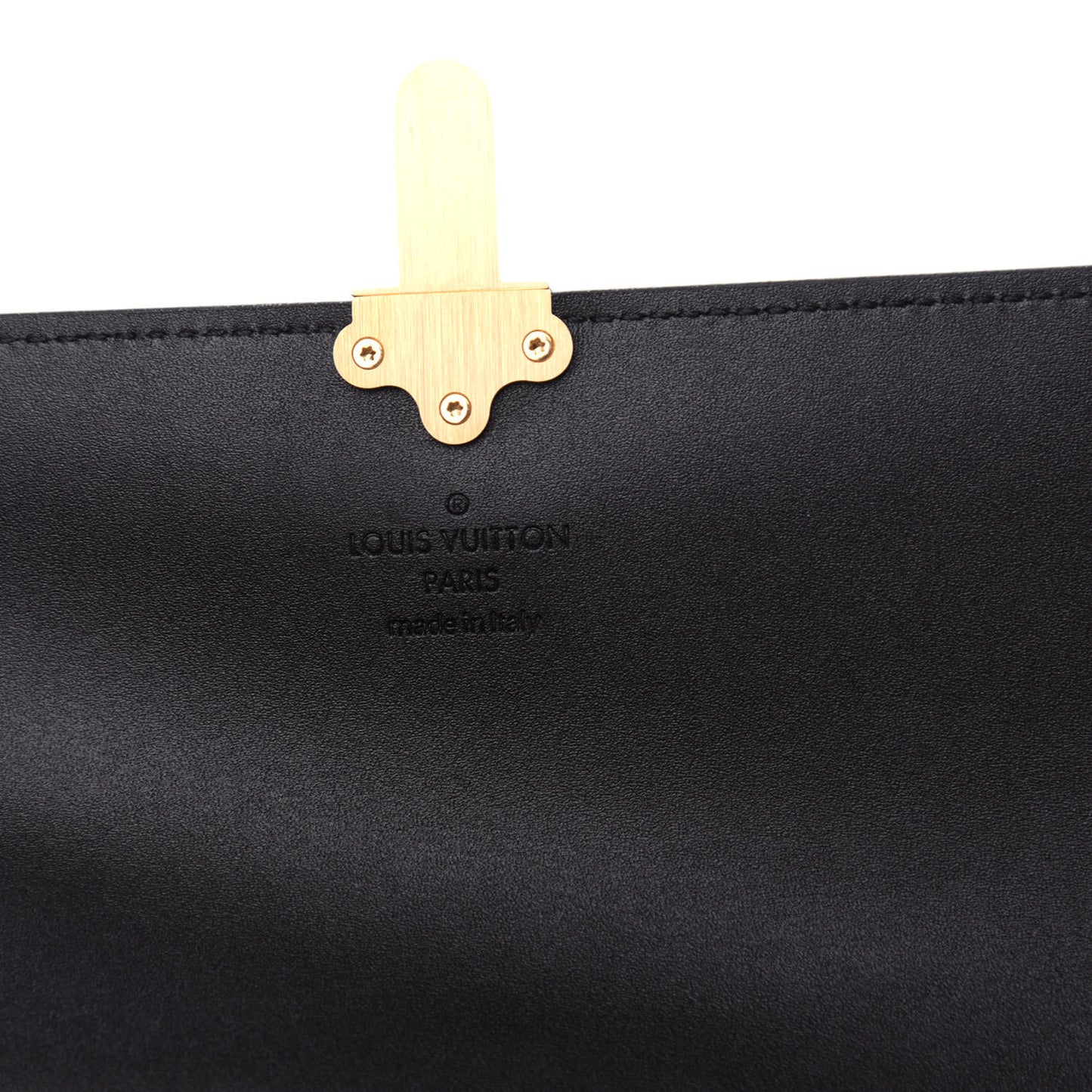 Patent Calfskin Monogram Cherrywood Wallet Black