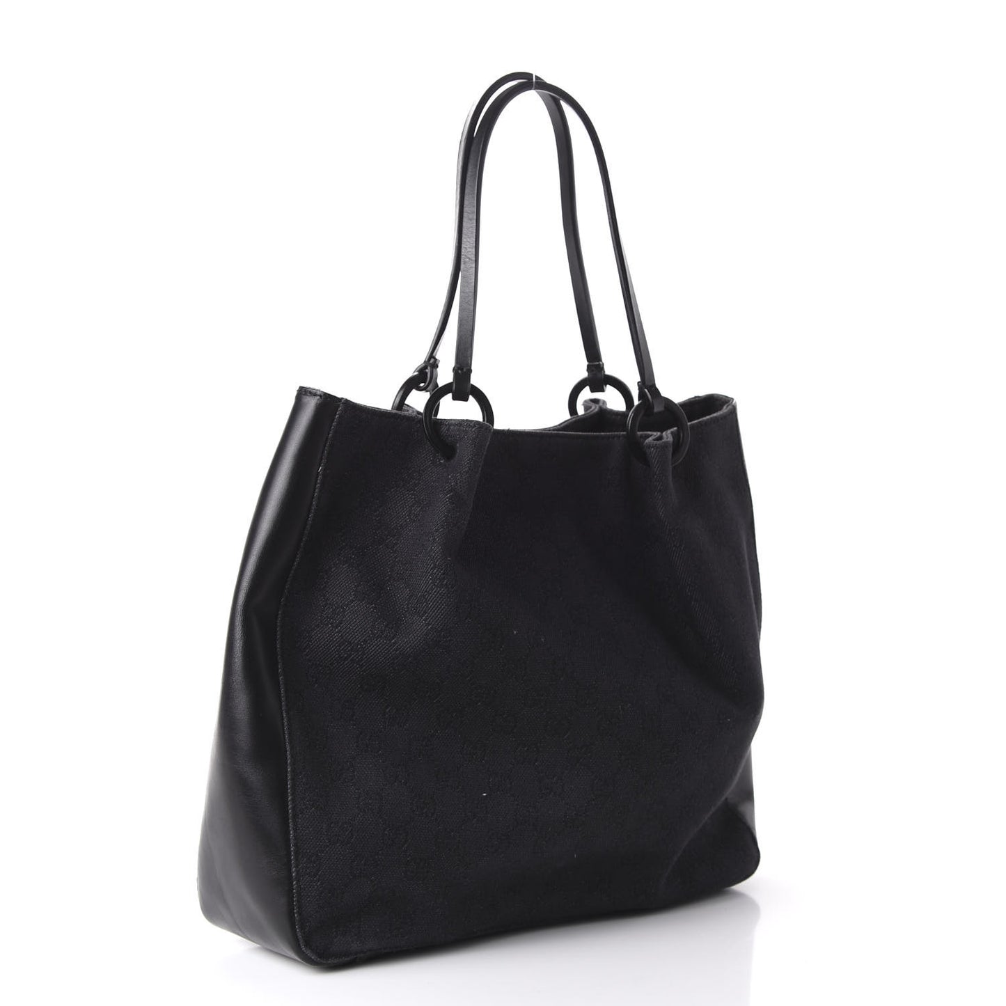 Denim Monogram Tote Black