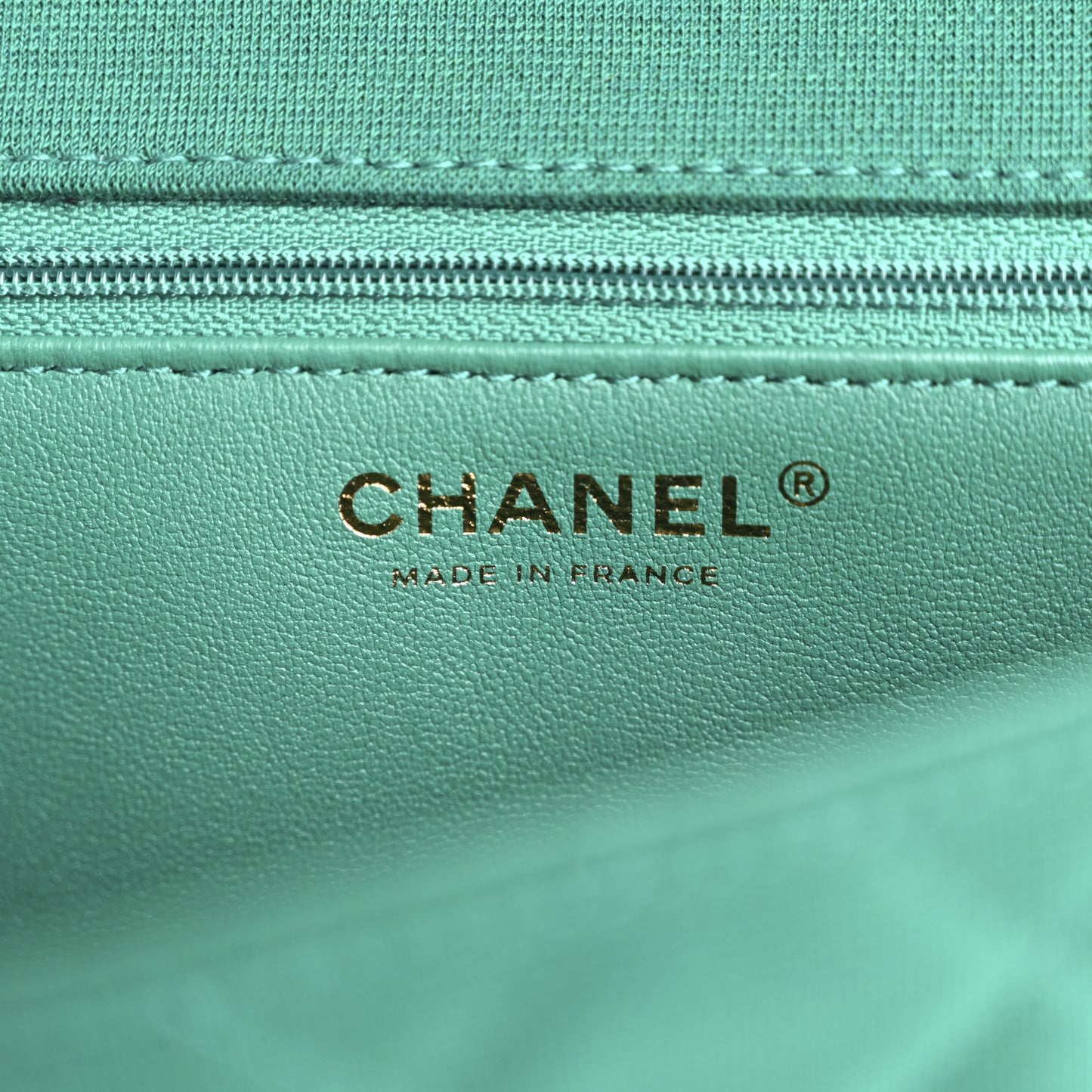Wool Jersey Quilted Flap Clutch Green