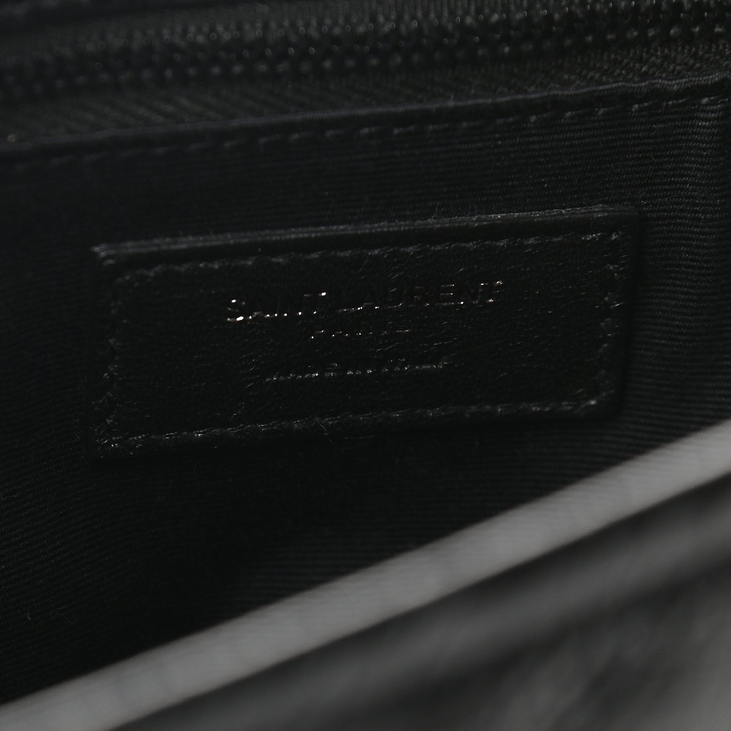 Crinkled Calfskin Matelasse Monogram Medium Niki Chain Satchel Black