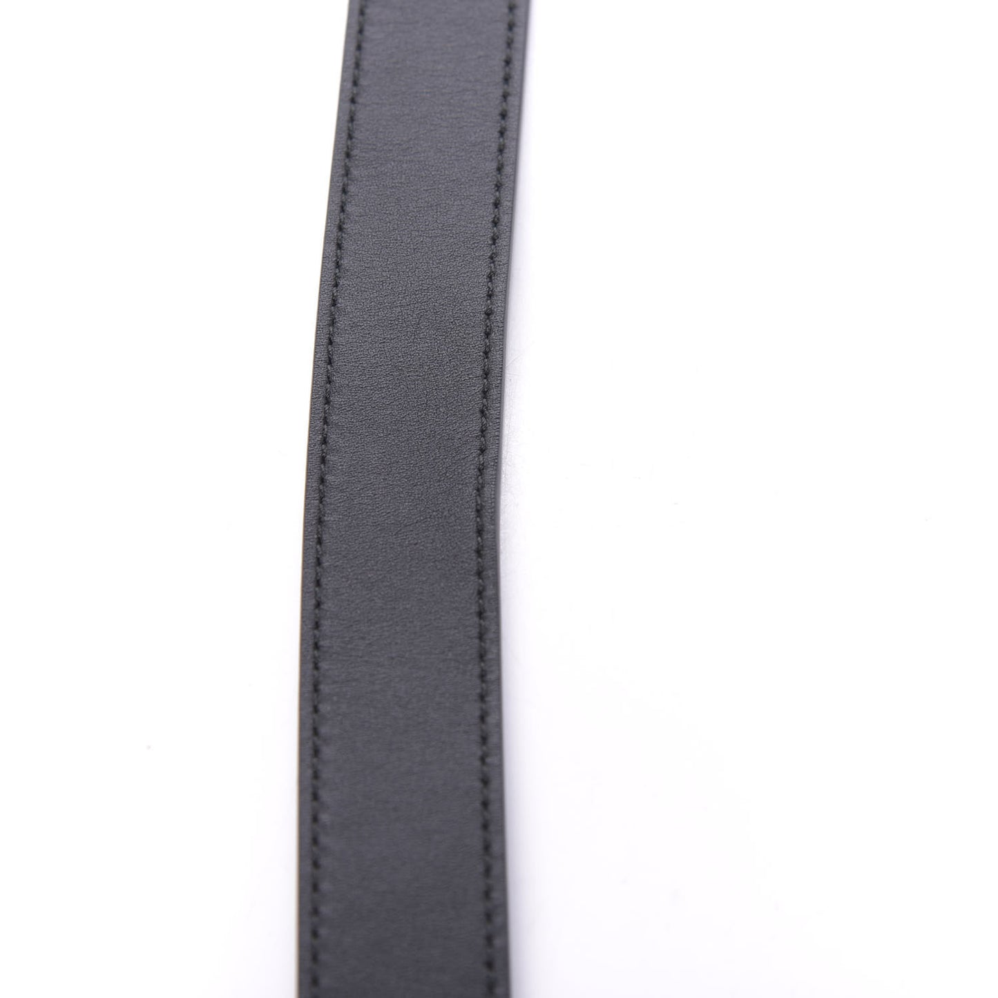 Moon Calfskin Torchon Double G 25mm Belt 80 32 Black
