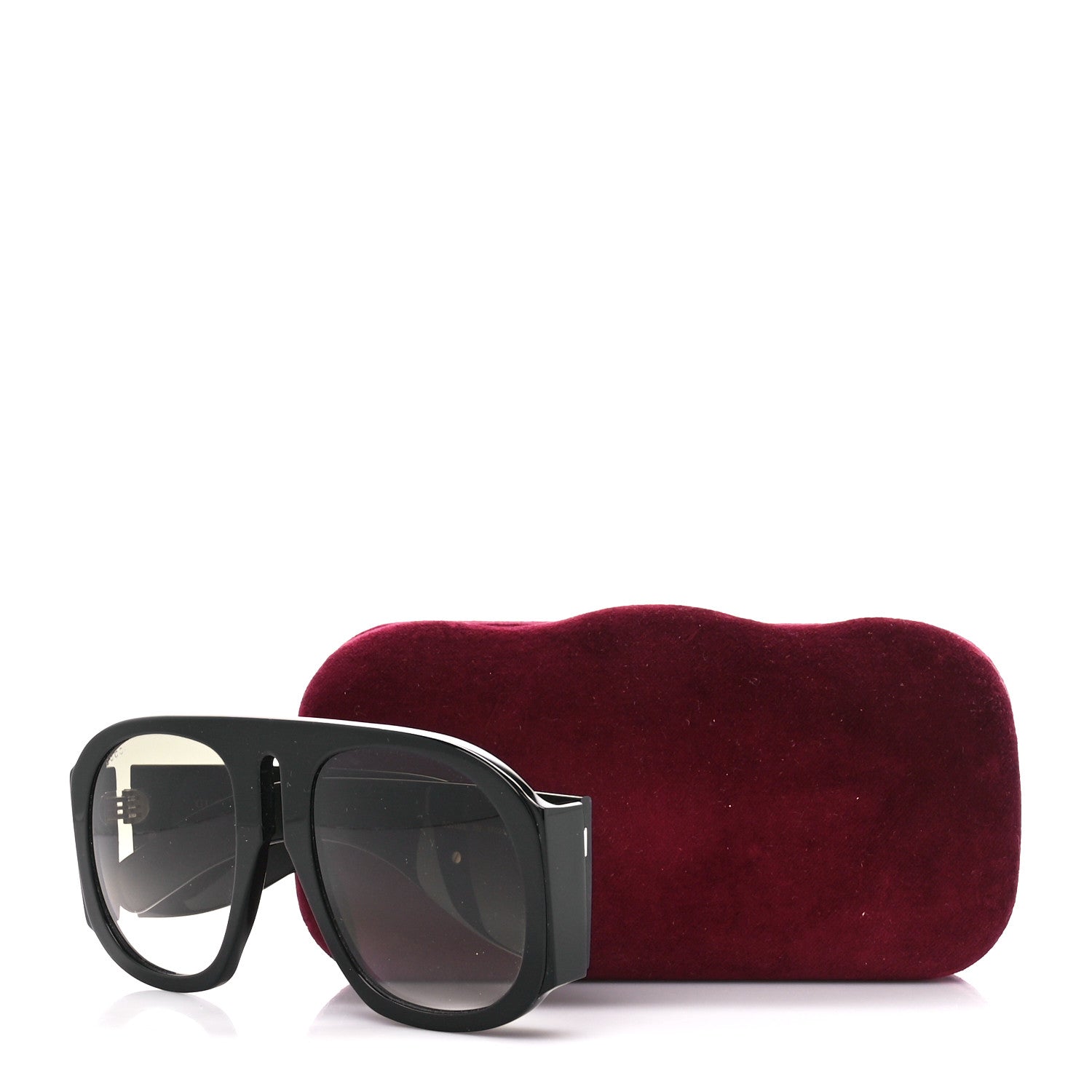 Gucci Oversized Aviator Sunglasses GG0152S Black 9 of 9