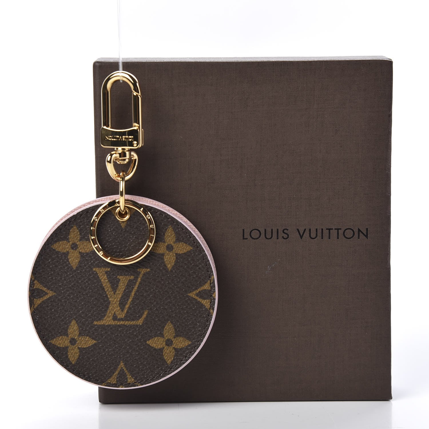 Louis Vuitton Monogram LV Mirror Bag Charm Key Holder Rose Ballerine 7 of 7