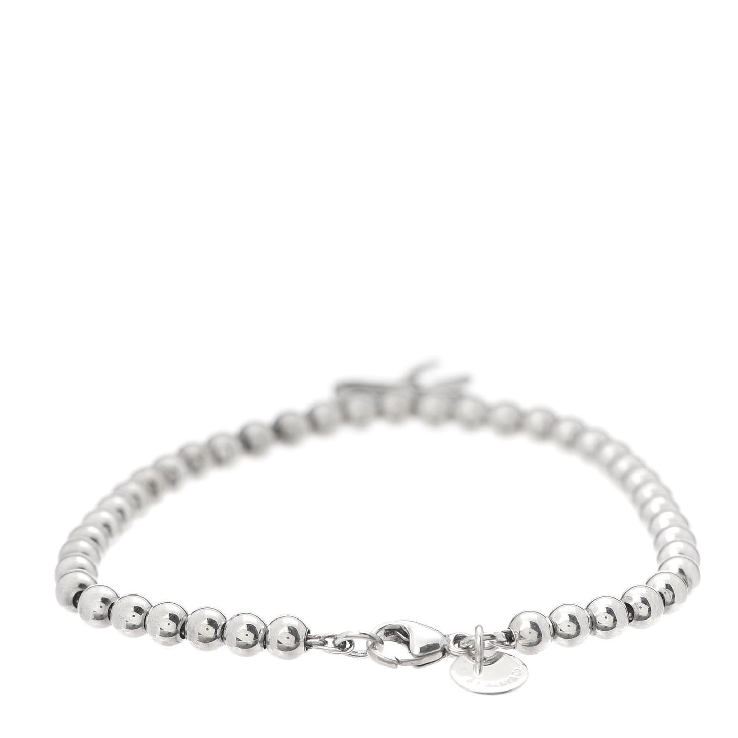 Sterling Silver 4mm Bow Bead Bracelet
