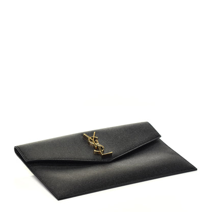 Saint Laurent Grain De Poudre Uptown Pouch Black 4 of 7