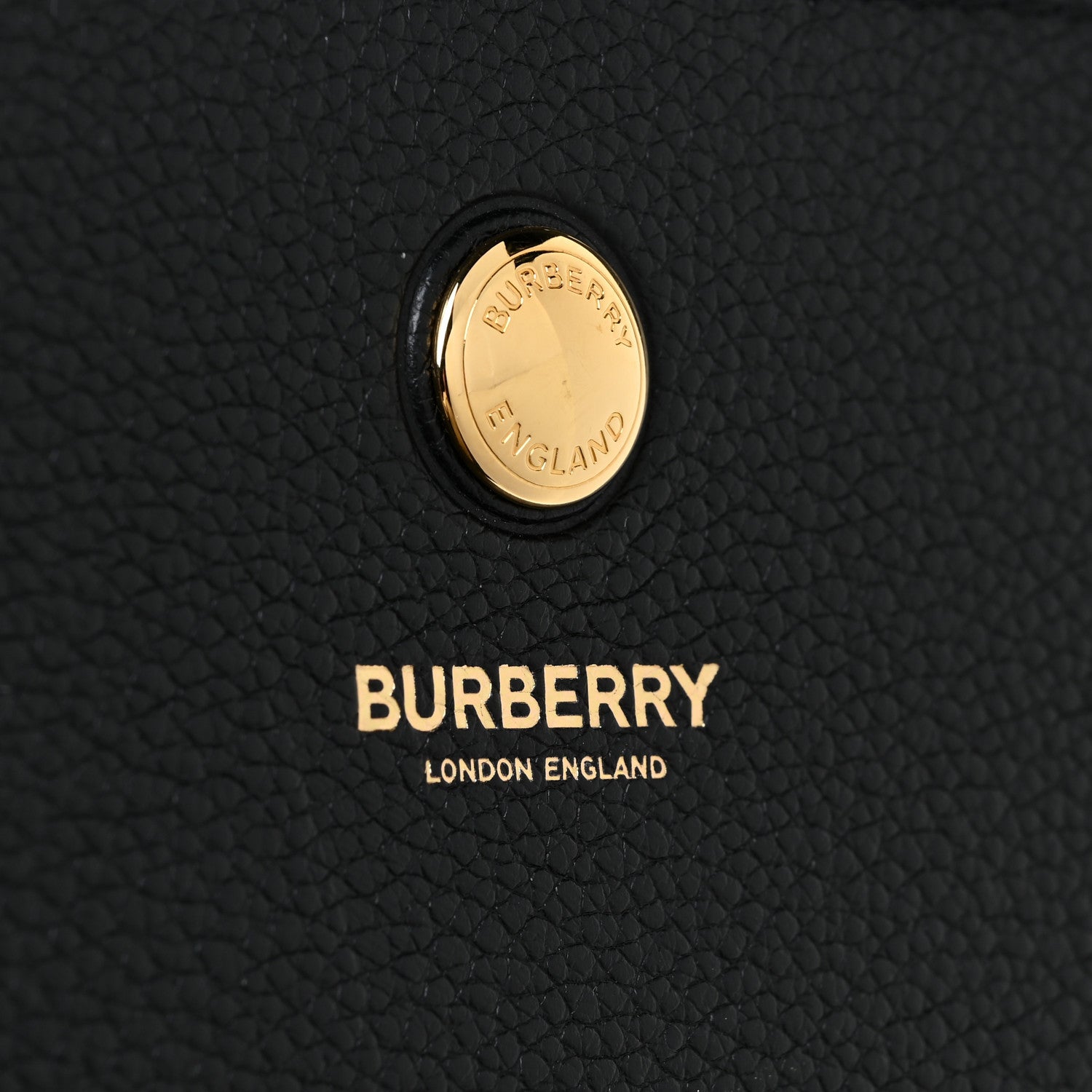 Burberry Grainy Calfskin Large Title Bag Black 18 of 18