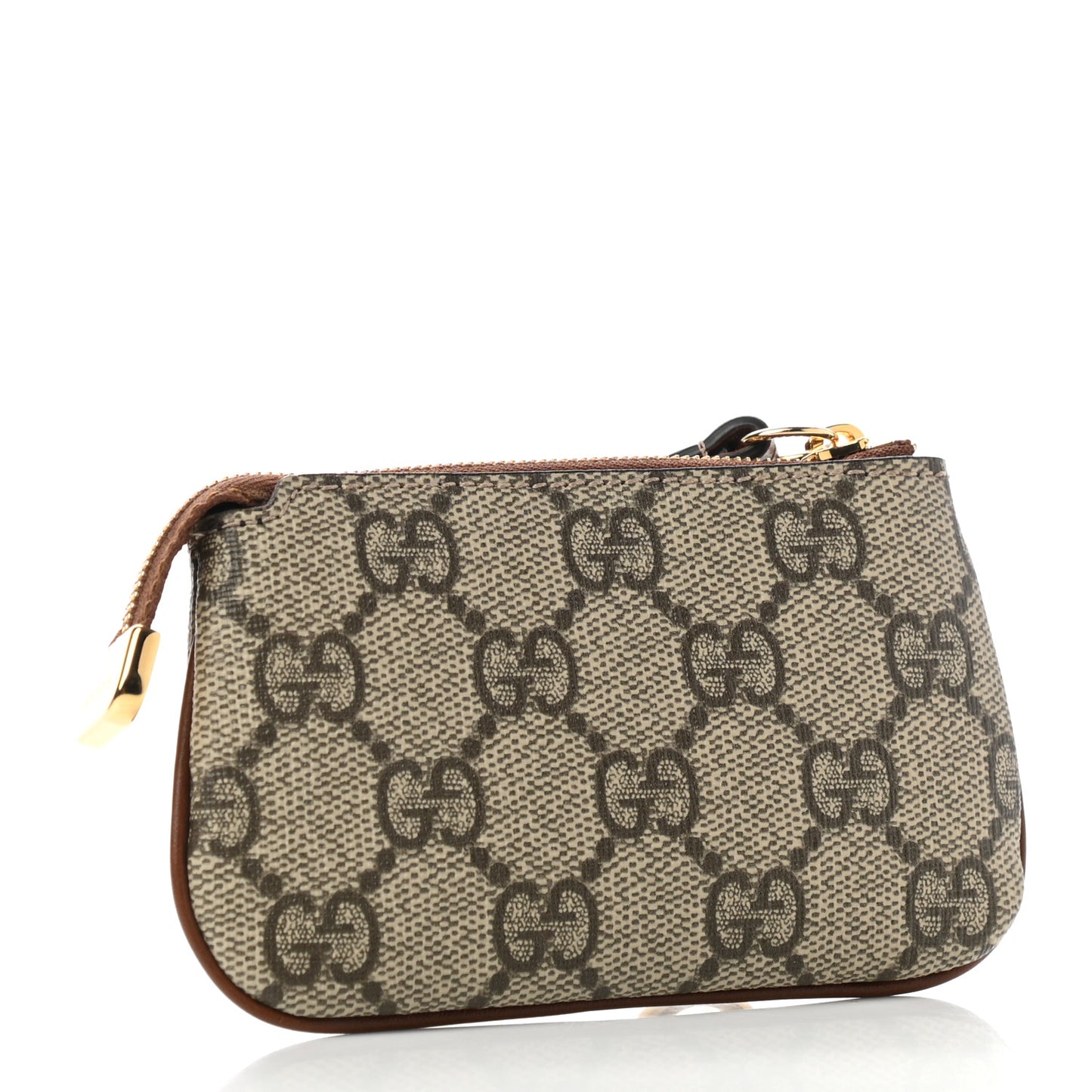GG Supreme Monogram Key Case Brown