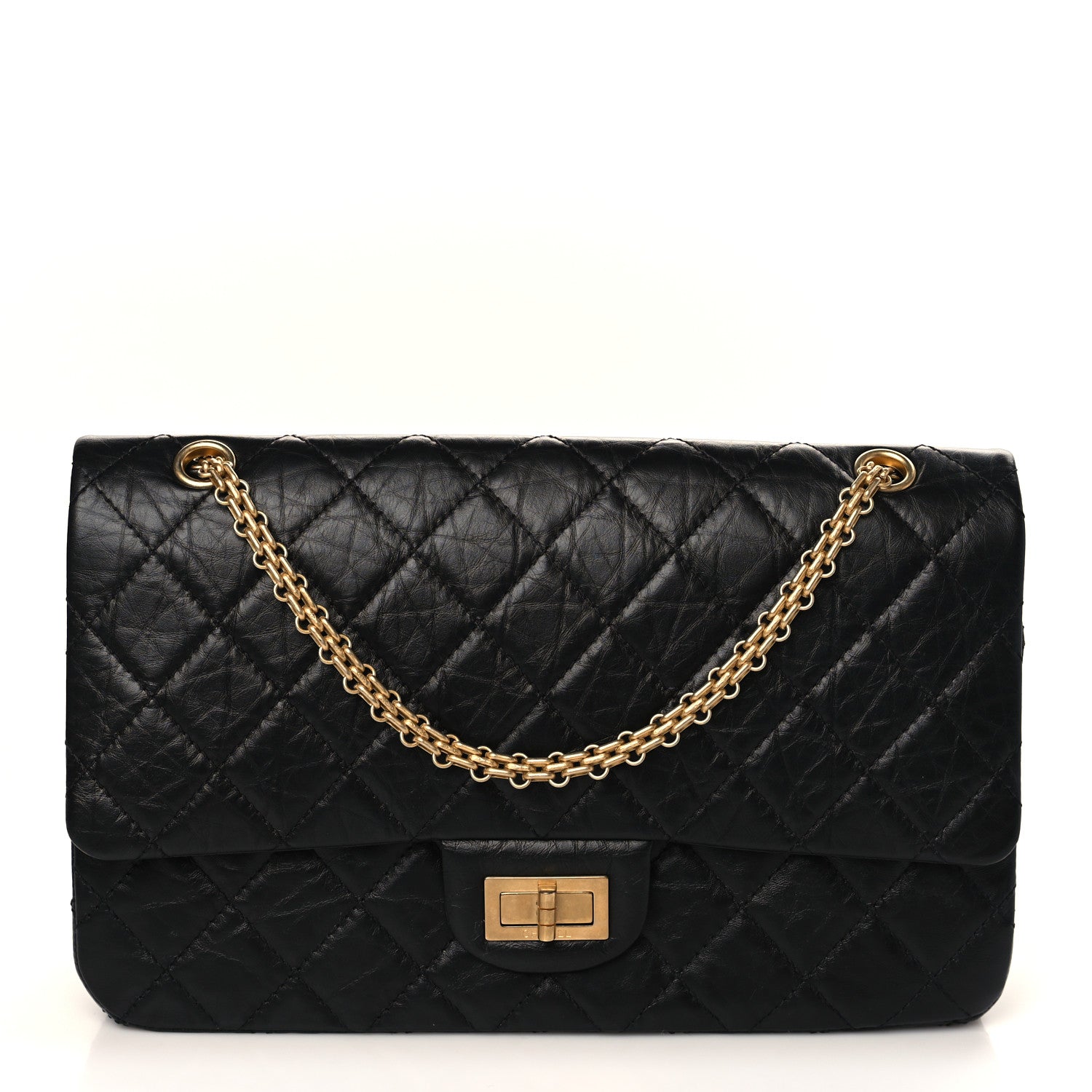 Chanel Aged Calfskin Quilted 2.55 Reissue 227 Flap Black 1 of 9