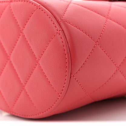 Chanel Lambskin Resin Elegant Chain Vanity Case Red 10 of 10