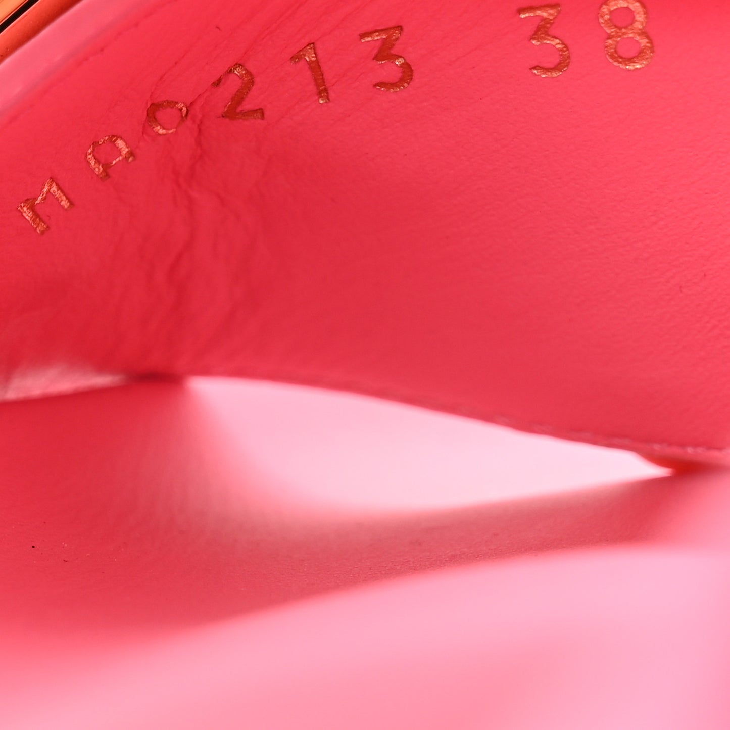 Calfskin Monogram Embossed Bom Dia Flat Mule Sandals 38 Pink