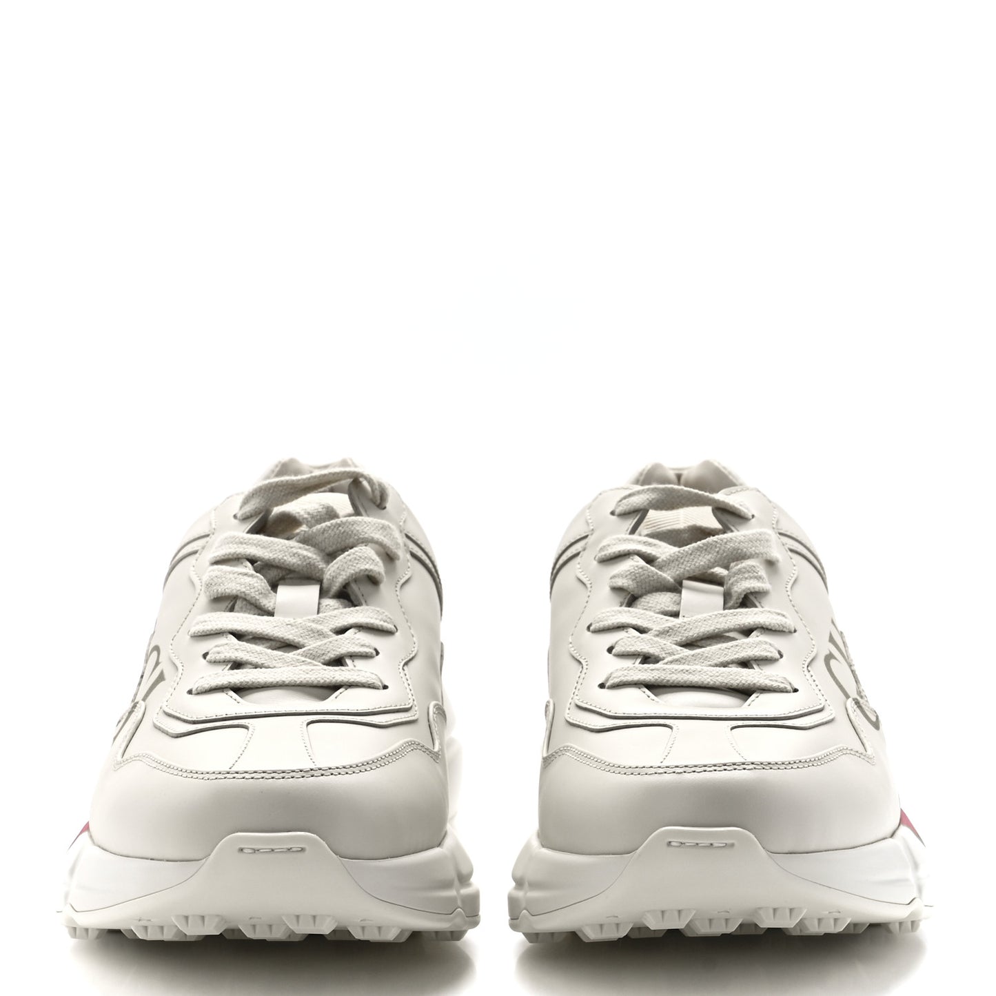 Calfskin Logo Womens Rhyton Sneakers 39 Ivory