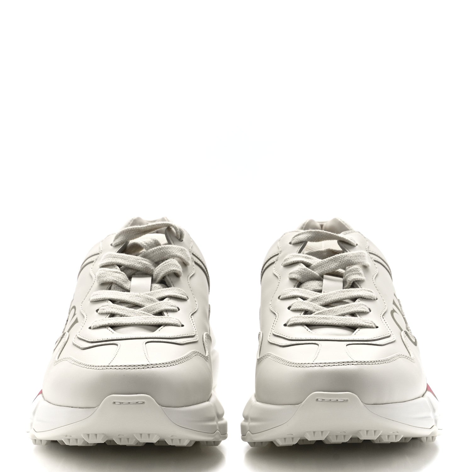 Gucci Calfskin Logo Womens Rhyton Sneakers 39 Ivory 2 of 9