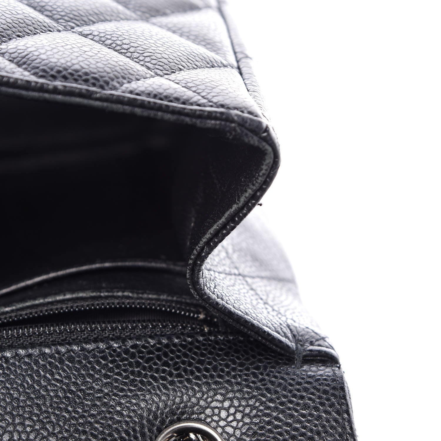Chanel Caviar Quilted Maxi Single Flap Black 14 of 16