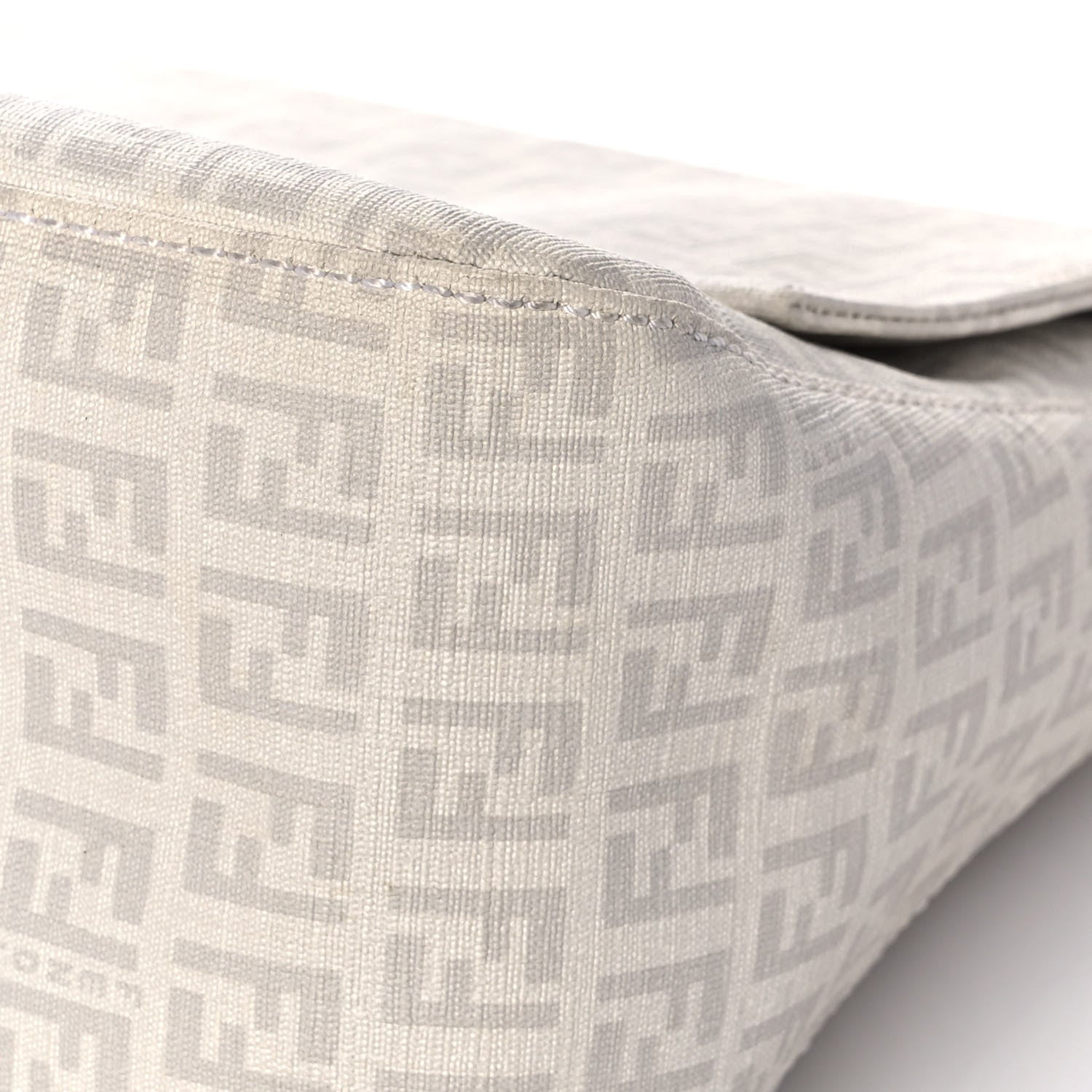 Fendi Zucchino Spalmati Forever Mama Baguette White 10 of 16