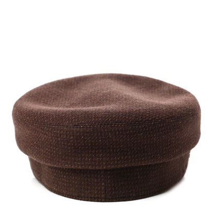 Hermes Wool Cashmere Dinard Cap 57 Brun Terre 6 of 8
