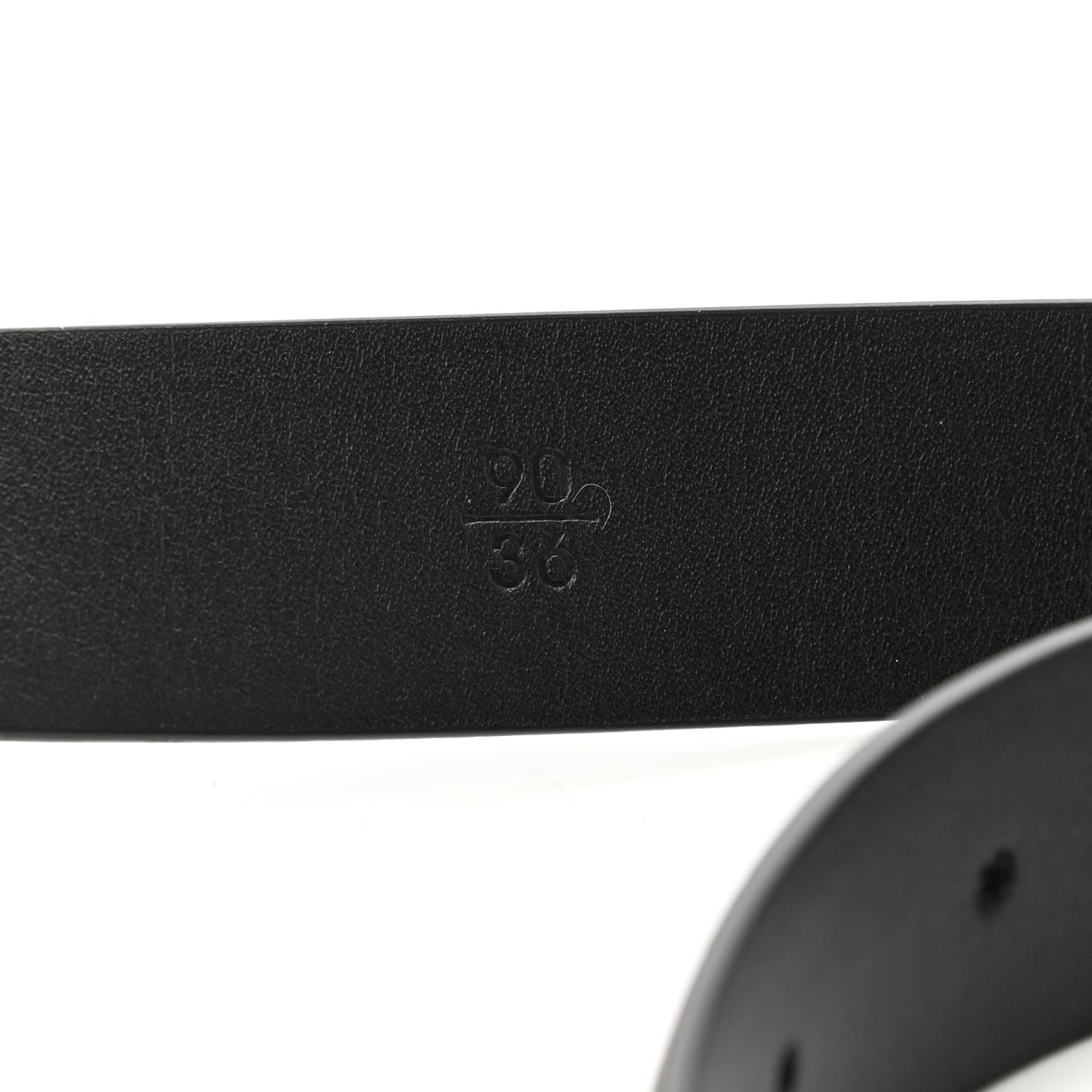 Calfskin Paris Button CC Belt 90 36 Black