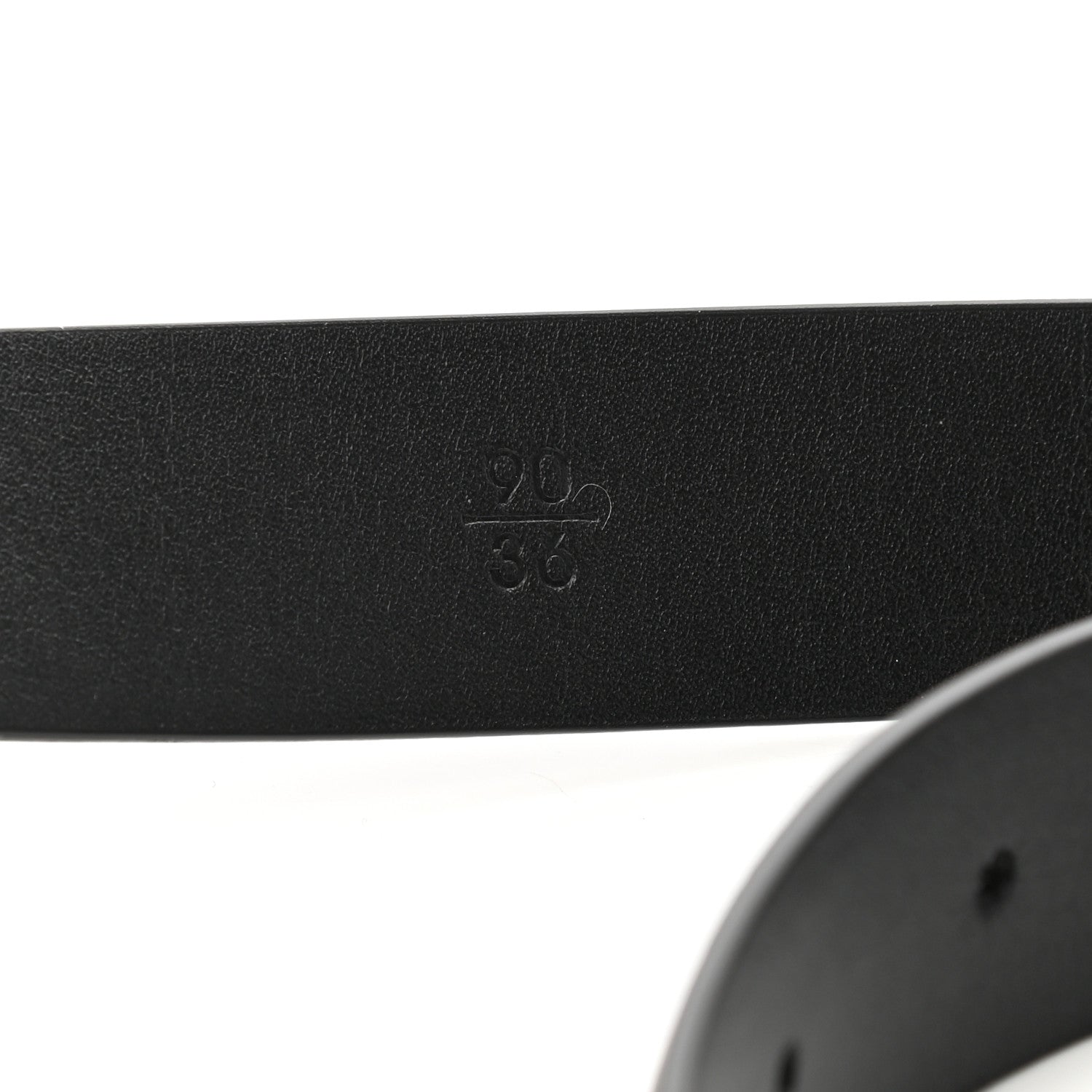 Chanel Calfskin Paris Button CC Belt 90 36 Black 6 of 8