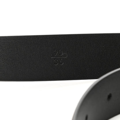 Chanel Calfskin Paris Button CC Belt 90 36 Black 6 of 8