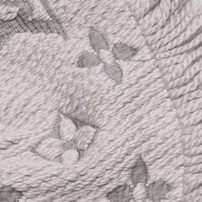 Louis Vuitton Wool Silk Logomania Scarf Pearl Grey 5 of 5