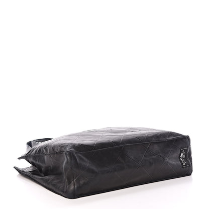 Chanel Lambskin Diamond Embossed Tote Black 4 of 11